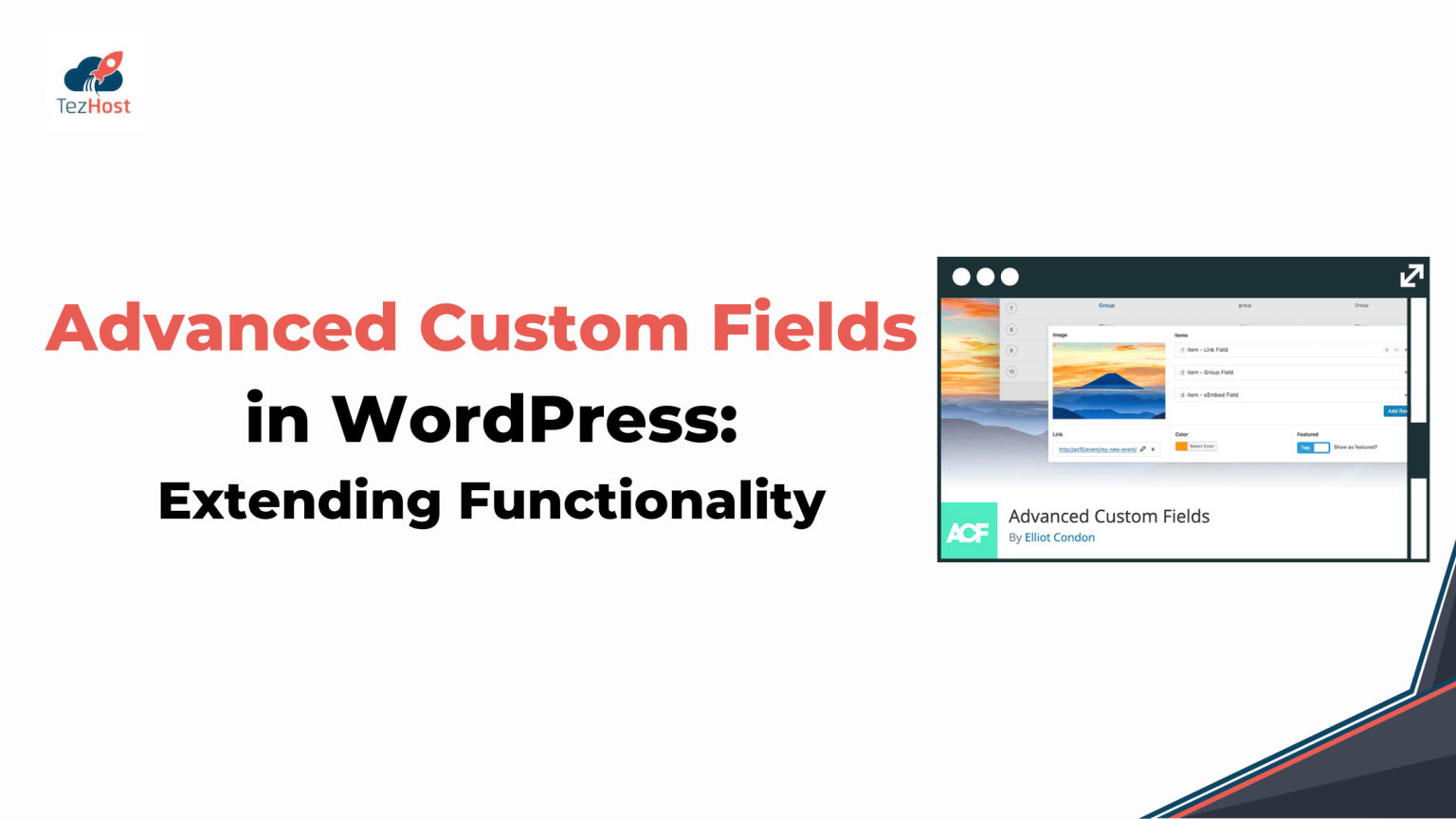 Advanced Custom Fields in WordPress: Extending Functionality - TezHost