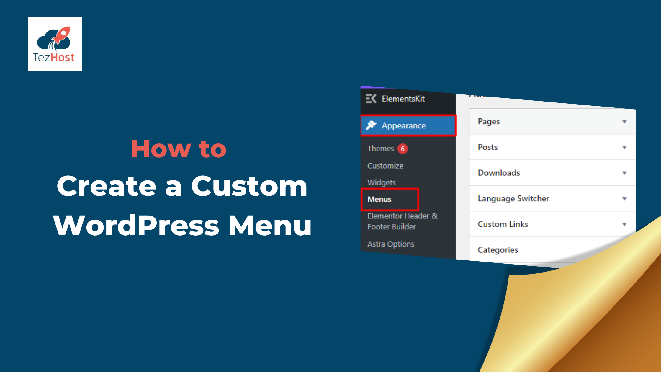 How to Create a Custom WordPress Menu