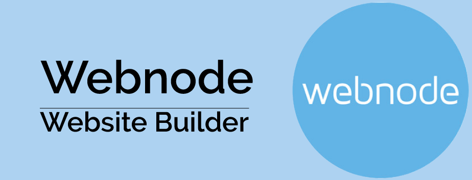 An Image featuring Webnode logo with text webnode Website Builder