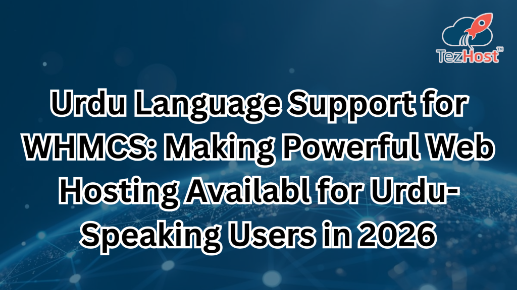 Urdu Language Support for WHMCS