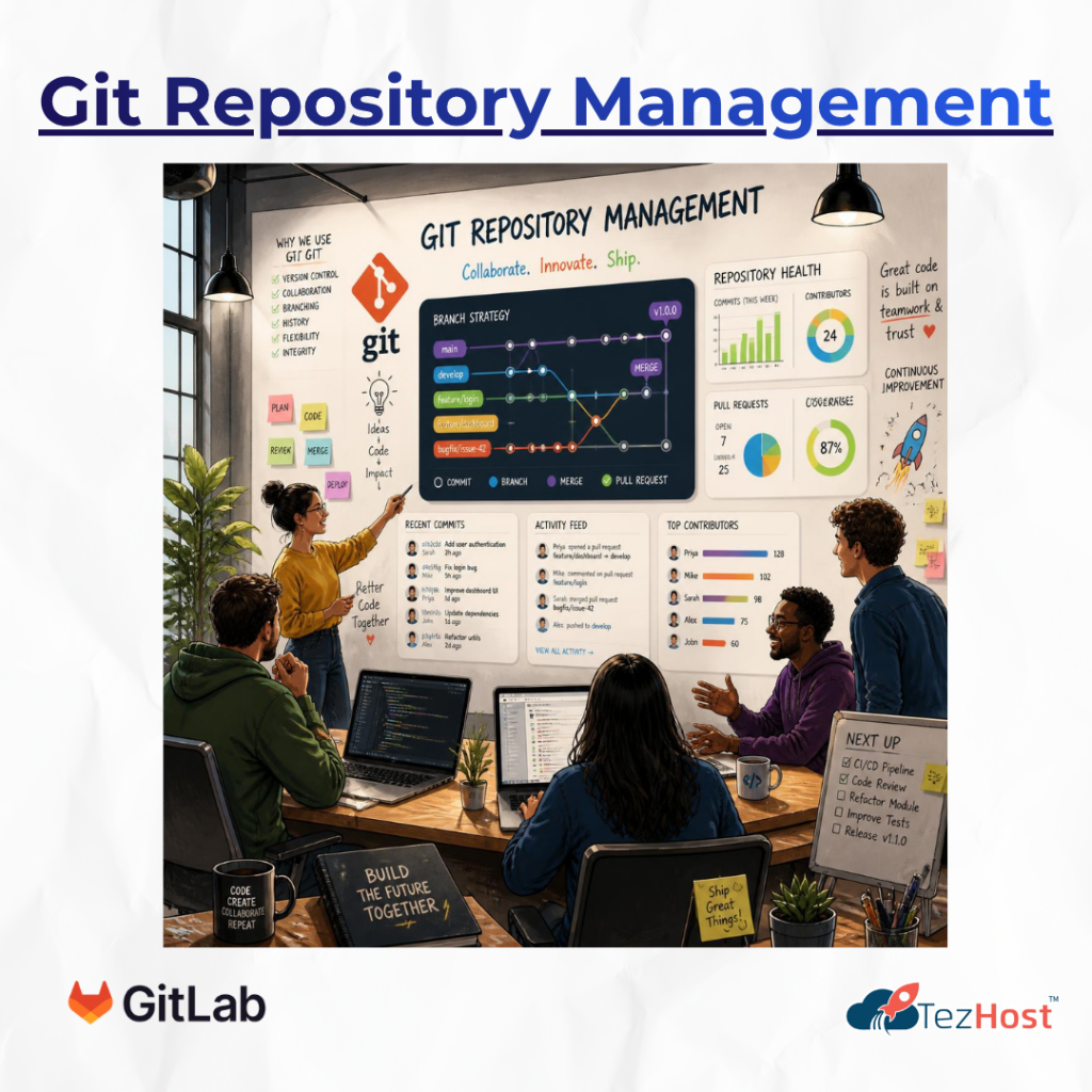 What is GitLab CE
Git repository management