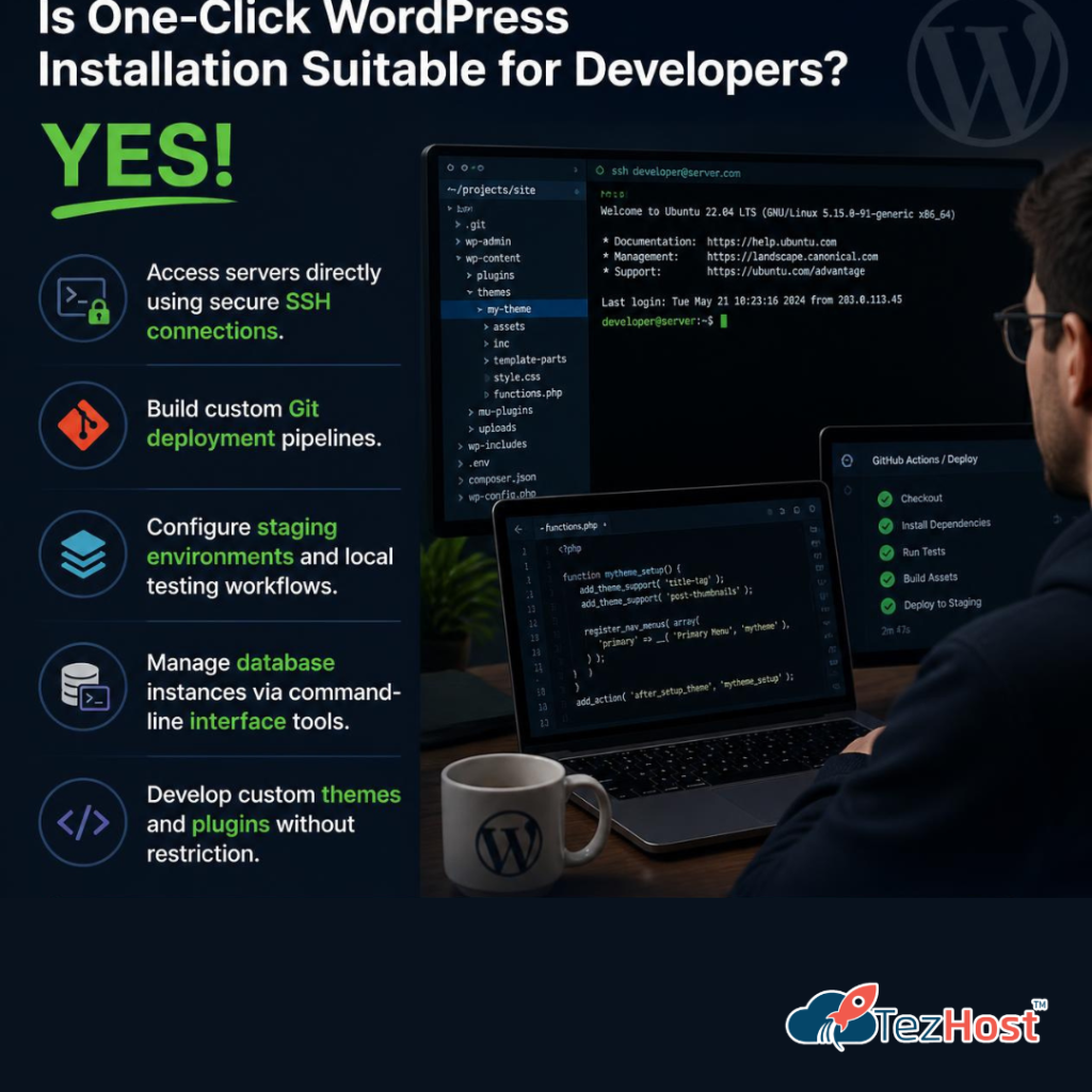 One-Click WordPress Installation