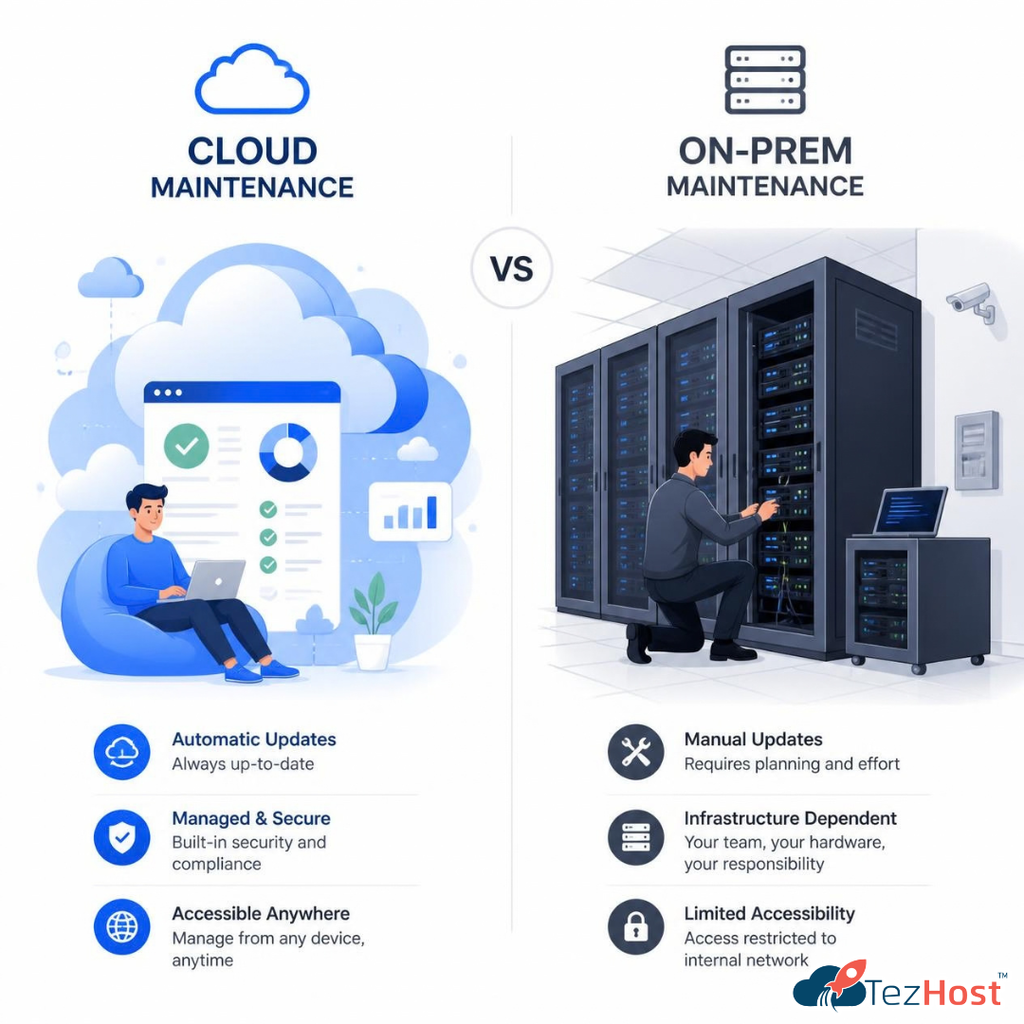Cloud vs On-Premise
TezHost
cloud server
VPS
Virtual Private Server
Web Hosting