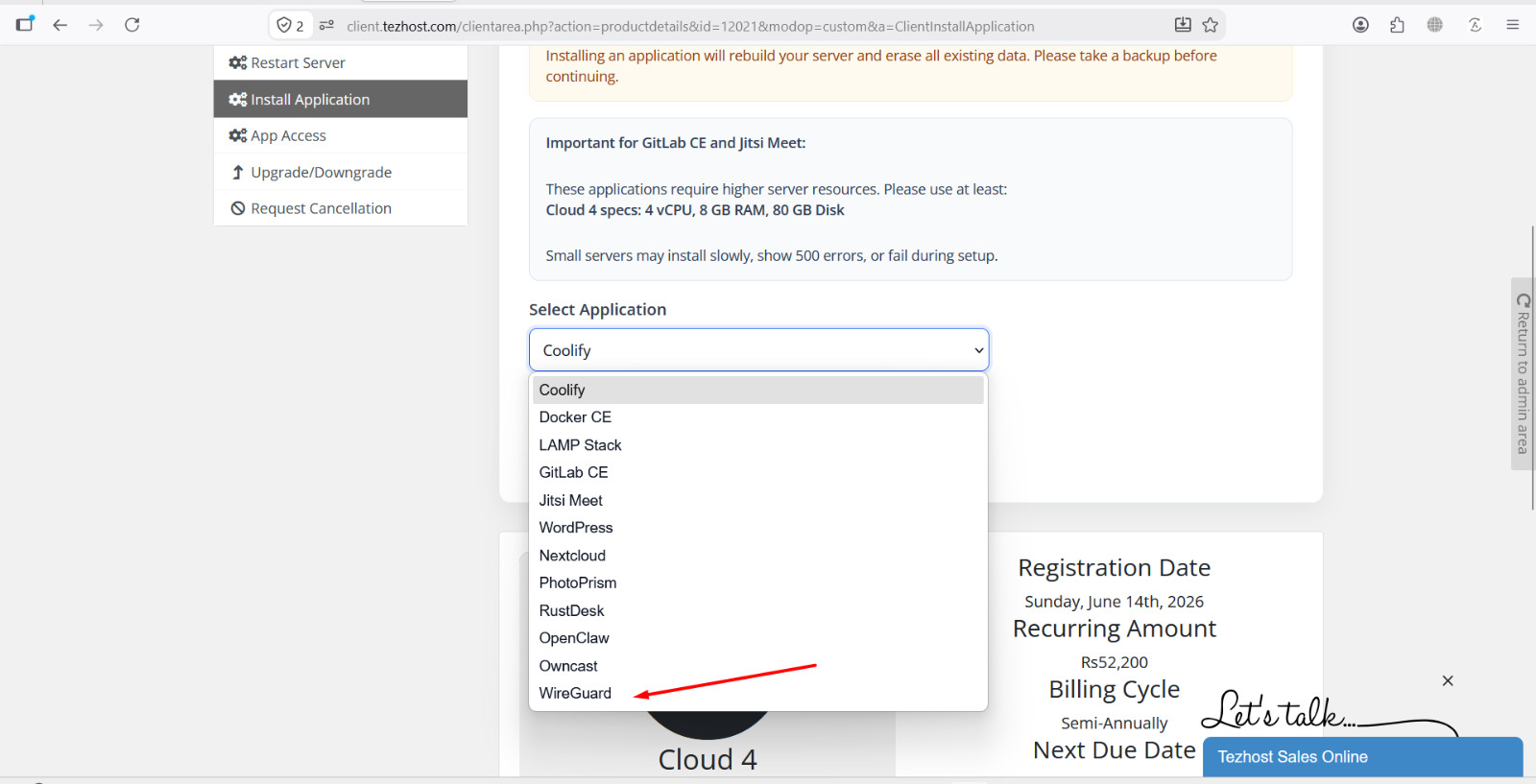 one-click WireGuard installation