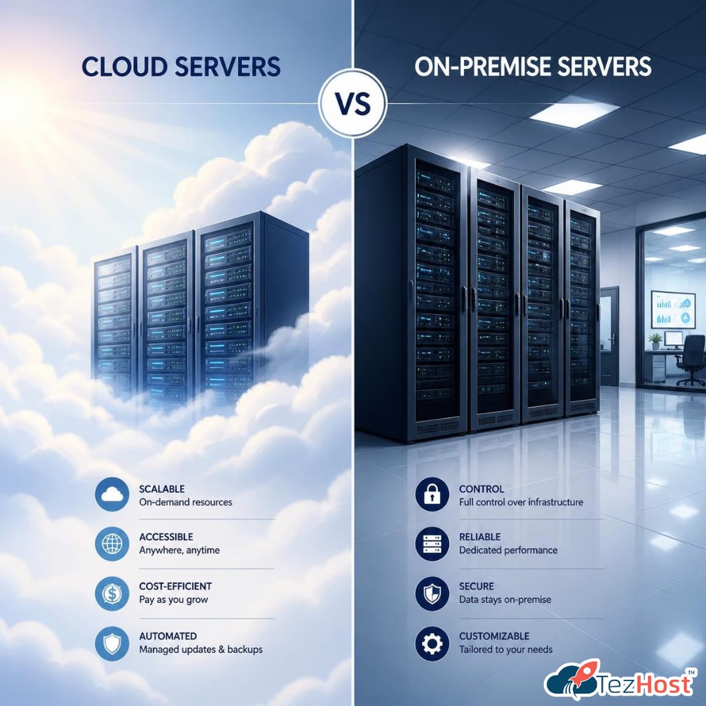 Cloud vs On-Premise
TezHost
cloud server
VPS
Virtual Private Server
Web Hosting