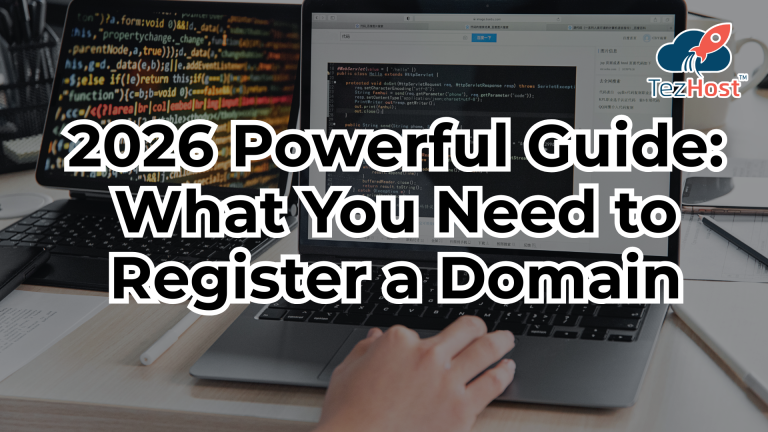 what you need to register a domain