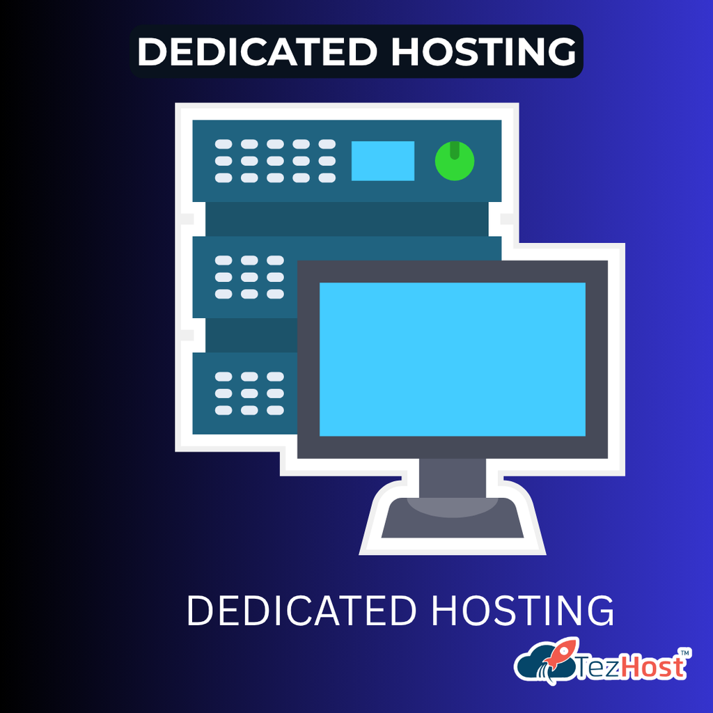 Dedicated server hosting infrastructure providing exclusive physical server resources