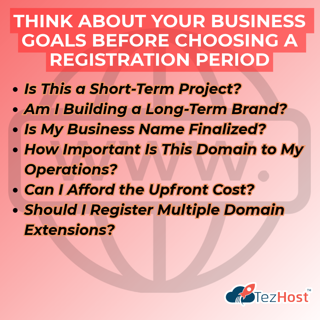 Think About Your Business Goals Before Choosing a Registration Period