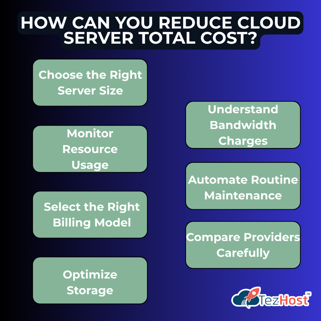 How can I reduce cloud server costs?