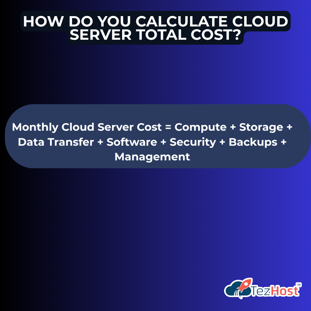 How do you calculate cloud server cost?