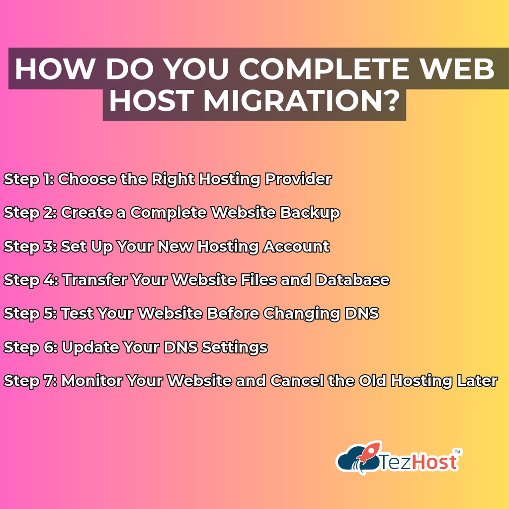 How Do You Complete Web Host Migration? 7 Essential Steps
