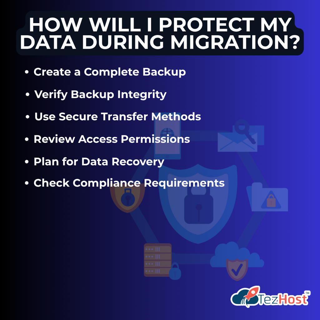 Cloud migration security planning with data protection and backup considerations