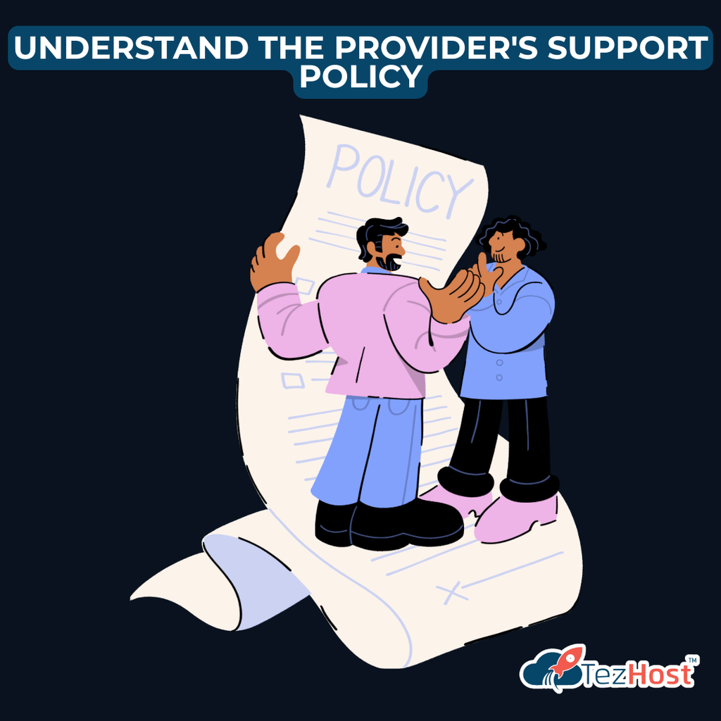 web hosting customer support policy and service boundaries