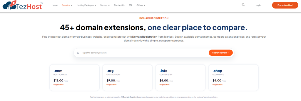 Whether you're registering a company name or considering a slogan-based domain, availability is the first step.