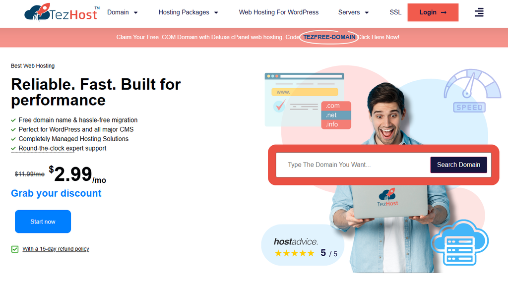 TezHost dedicated server hosting