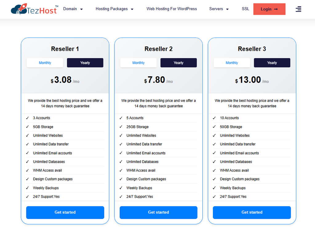 Types of Web Hosting: 7
reseller hosting
tezhost