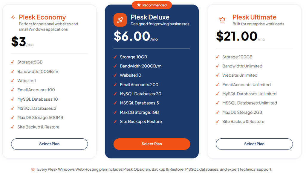 Plesk Windows Web Hosting