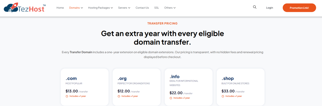 TezHost domain Transfer