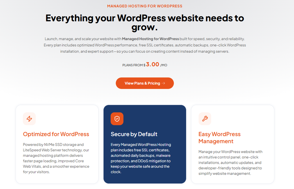 Managed WordPress Hosting by TezHost