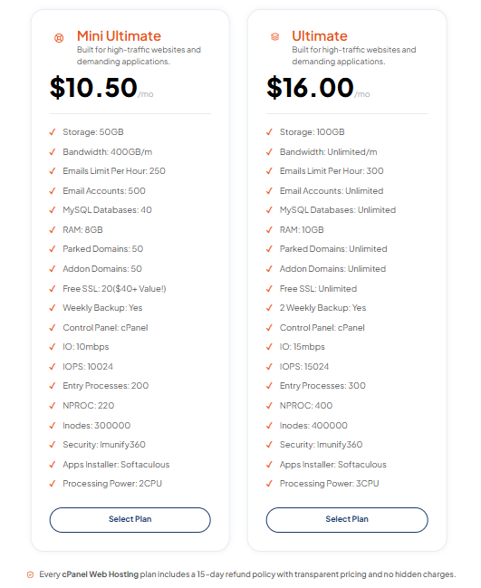 cPanel Web Hosting for suitable websites and hosting workflows.